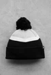 Шапка Staff black & white & gray pompon One Size - изображение 1
