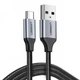Кабель USB 2.0 AM-Type-C M, 2 м, 60W Nickel Plating Aluminum Braid Чорний, US288 UGREEN - зображення 1