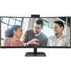 Монитор TFT 34" AOC CU34E4CW, WQHD, VA, 120Гц, изогн., 2xHDMI, DP, USB-C, RJ-45, USB-hub,cam,HAS, кол.,черный - изображение 1