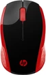 Мышка беспроводная HP 200, 3 кн., 1000 dpi, черно-красная - изображение 1