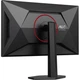 TFT 27" AOC Q27G4SRU, QHD, Fast IPS, 320Hz,1ms, 2xHDMI, DP, USB-хаб, HAS, черно-красный - изображение 4