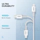 Дата кабель USB-C to Lightning 1.0m 3A US171 white Ugreen (10493) - изображение 6