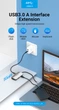 Док-станція USB3.1 Type-C --> HDMI/VGA/USB 3.0/PD 100W Hub 4-in-1 Vention - изображение 5