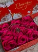 Подарочный набор кулон с проекцией I love you на 100 языках мира я тебя люблю + 9 роз из мыла розовые в коробочке (НС-058) - изображение 5