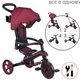 Складной трехколесный велосипед Globber Explorer Trike Foldable 4 в 1 Burgundy - изображение 1