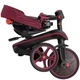 Складной трехколесный велосипед Globber Explorer Trike Foldable 4 в 1 Burgundy - изображение 7