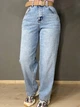 Джинси жіночі Dragon 8332 skater baggy jeans з ременем банани 26 блакитні - зображення 6