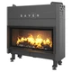 Стальная каминная топка SAVEN Balance Up Black 110х50 ECO 15 кВт с гильотиной (черный шамот) - изображение 2