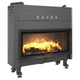Стальная каминная топка SAVEN Balance Up Black 110х50 ECO 15 кВт с гильотиной (черный шамот) - изображение 3