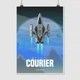Постер Элита, Elite:Dangerous, Imperial Courier, постер для геймера, космический корабль, sci-fi, A3 42×30 см (id3334) - изображение 1