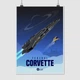 Постер Элита, Elite:Dangerous, Federal Corvette, постер для геймера, космический корабль, sci-fi, A3 42×30 см (id3333) - изображение 1