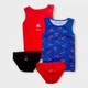 Комплект білизни Primark набір білизняний майка 2 шт. + труси 2 шт. SpiderMan Людина Павук 116 см (5-6 років) червоний, чорний, синій - изображение 1