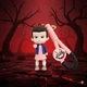 Брелок фігурка Одинадцять із серіалу Дивні дива Stranger Things Eleven на ключі рюкзак сумку пенал, іграшка 8 см - зображення 3