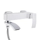 Смеситель для ванны Qtap Swan Cascada с поворотным изливом (с душевым гарнитуром) QTSWA260CRW45569 Chrome/White - изображение 3