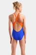 Купальник для девочек Arena PAINTING SWIMSUIT V BACK Синий, Оранжевый 128 см (010744-830 128) - изображение 2