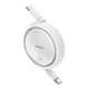 Кабель-рулетка Baseus Free2Draw Mini Type-C to Type-C 100W (1m) White - зображення 4
