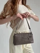 Сумка маленька плетена шкіра ARTiS Bags 648 4822-4222 таупе - изображение 1