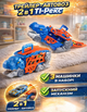 Мега трансформер Dino Y 2121 A 2 в 1 Трейлер - Автовоз з 3 машинками - изображение 1