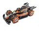 Машинка на радиоуправлении Star Toys 1:12 с браслетом, роликовыми колесами, паром и цветной подсветкой 888-15 - изображение 2