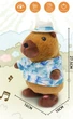 М'яка інтерактивна іграшка Капібара в капелюсі Plush Toys 27см ходить, співає та повторює голос C1141 - зображення 3