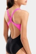 Купальник для дівчаток Arena LIT LOGO SWIMSUIT V BACK L 010690-590 6 116 см Чорний - зображення 5