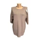 Женский джемпер-американка ажурная XL-2XL мокко - изображение 2