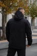 Мужская куртка Intruder Reef Softshell на микрофлисе с шевроном демисезонная с 10 карманами и капюшоном чёрная/3XL - изображение 2