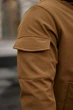 Чоловіча куртка Intruder Softshell подовжена із захистом горла водовідштовхувальна з капюшоном та з 4 кишенями койот коричнева/3XL - зображення 5