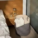 Корзина для хранения с ручками MBM HOME TH-14 GRAY/WHITE серо-белая - изображение 5