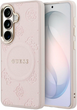 Панель Guess Saffiano Peony Embossed Ring MagSafe для Samsung Galaxy S26+ Pink (3666339613310) - зображення 1