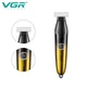 Бритва-триммер для стрижки бороды и усов VGR V-339 GOLD, 4 насадки, IPX7 - изображение 4