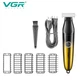 Бритва-триммер для стрижки бороды и усов VGR V-339 GOLD, 4 насадки, IPX7 - изображение 5