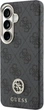 Etui plecki Guess 4G Rhinestone Round Logo MagSafe do Samsung Galaxy S26 Black (3666339613334) - obraz 2