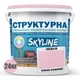 Краска цветная СТРУКТУРНАЯ Skyline 0530-R Нежно-розовый 24 кг - изображение 2