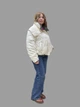 Двухсторонняя женская демисезонная куртка Max Mara (Vivilona) 2727 Молочный/шоколадный, L - изображение 3
