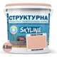 Краска цветная СТРУКТУРНАЯ Skyline 0530-Y70R Персиковый 4,8 кг - изображение 2