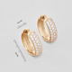 Серебряные серьги с позолотой Minimal 2225п - изображение 6