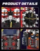 Конструктор механические часы Cyberpunk Mechanical Clock Mould King часы аккумуляторные, для взрослых и детей, 1601 деталей 10187 - изображение 3