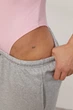 Жіноче однотонне трикотажне боді - рожевий цвет, ONE SIZE - изображение 4