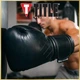 Боксерські рукавички для боксу з натуральної шкіри TITLE Boxing Ko-Vert Black 12 oz - зображення 10
