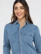 Рубашка женская U.S. Polo Assn 216358-AA00A(MEDIUM WASH) S Синяя (786662251294) - изображение 5