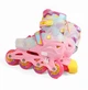 Комплект роликов с защитой 40-131S Best Roller колеса PU светящиеся. Multicolor (размер 35-38) (186068) - изображение 4