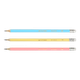 Олівець графітовий BUROMAX 8526 HB із резинкою, PASTEL трикутний (100) /BM.8526/ - зображення 7