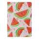 Блокнот BUROMAX А5 32арк. FRUITS 24822103-10 розовий, обкладинка прошита (клітинка) (12) /BM.24822103-10/ - зображення 1