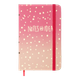 Блокнот BUROMAX А6 80арк. GRADIENT 256103-10 рожевий, тв.лам.обкл., на гумці, крем.папір (24) /BM.256103-10/ - изображение 1