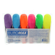 Набір маркерів текстових 6кол. BUROMAX 8904-94 Neon, з гум. вставками /BM.8904-94/ - изображение 2