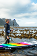 SUP-доска надувная Aquaplanet Max Rainbow 10'6" (320х78х15 см) с веслом и аксессуарами - изображение 9