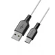 Кабель USB C 2.4A (1m) — Earldom EC-154C — white - изображение 1