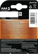Щелочные батарейки Duracell AAA (LR03) MN2400 Basic 2 шт (5000394077133) - изображение 3