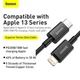 Кабель Baseus Superior Series Fast Charging Type-C to Lightning PD 20W 1м (CATLYS-A01) Black - зображення 15